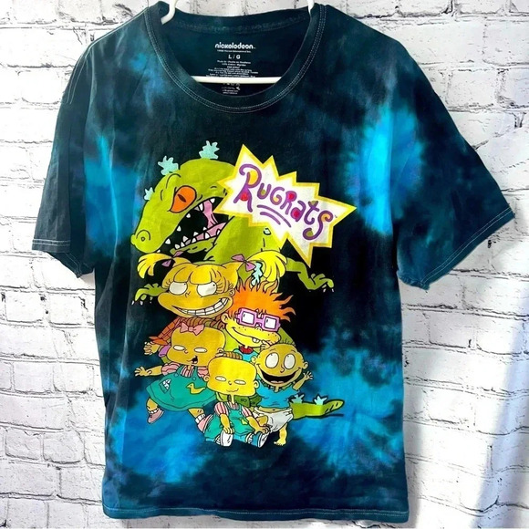 Nickelodeon Rugrats Tie Dye Graphic Short SleeveT-Shirt‎ Size Large - Picture 1 of 4